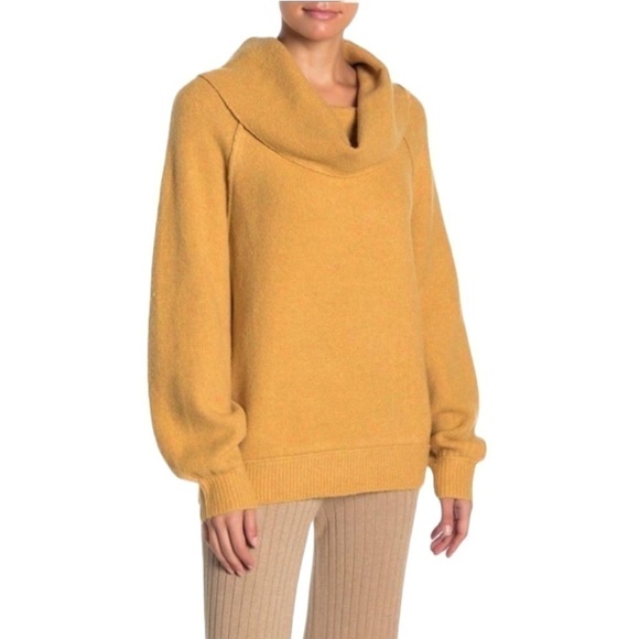 FREE people echo beach pullover sweater in honeycrisp heather - Picture 1 of 6